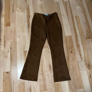 Tuckernut faux-suede pant, size M